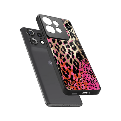 Savanna sleek motorola edge 50 pro cover with tempered glass back and TPU edges