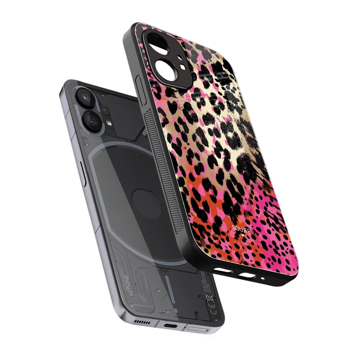 Savanna sleek nothing phone 1 cover with tempered glass back and TPU edges