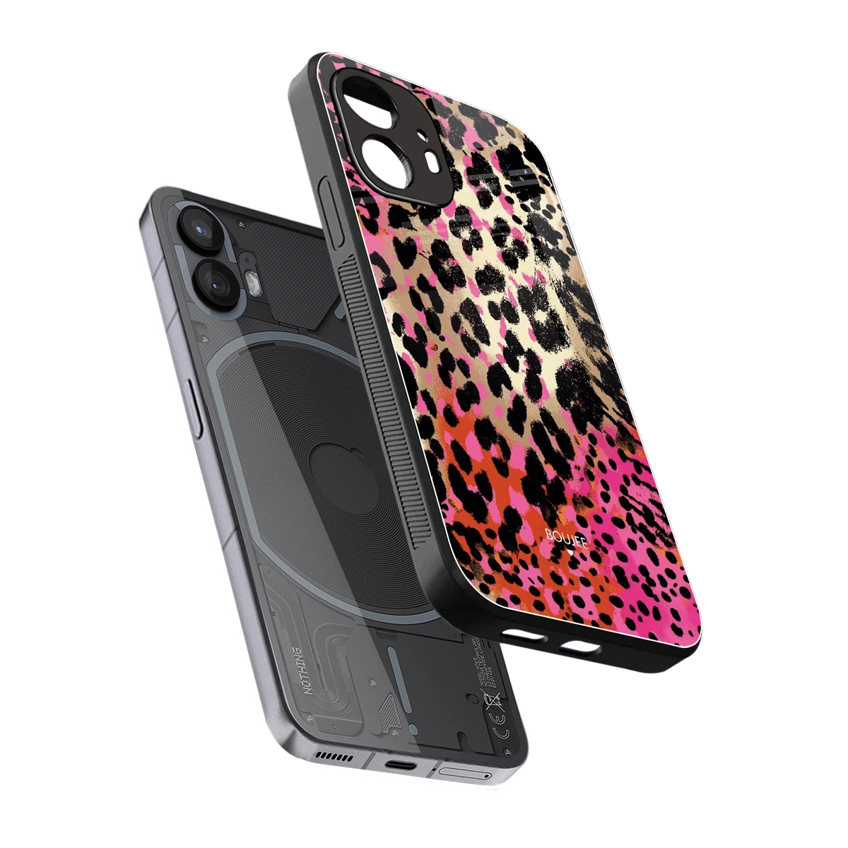 Savanna sleek nothing phone 2 cover with tempered glass back and TPU edges