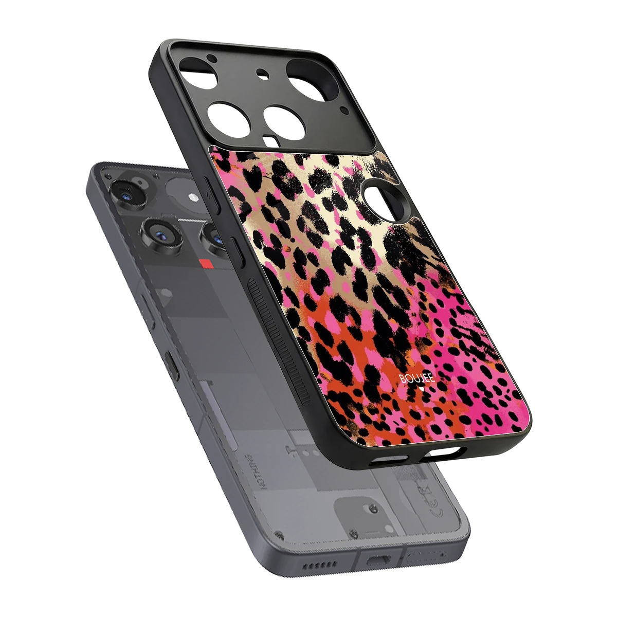 Savanna sleek nothing phone 3 cover with tempered glass back and TPU edges