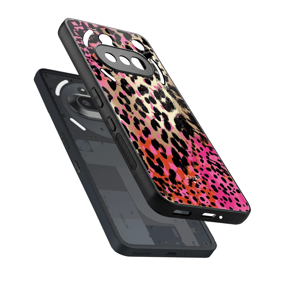 Savanna sleek nothing phone 3a cover with tempered glass back and TPU edges