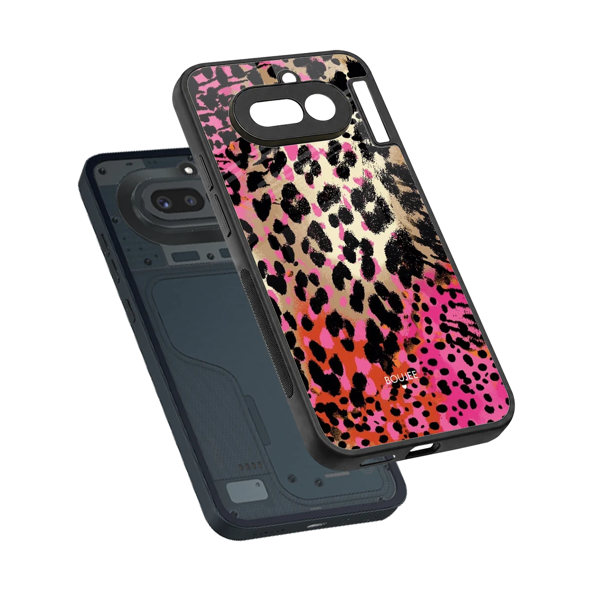 Savanna sleek nothing phone 4a cover with tempered glass back and TPU edges