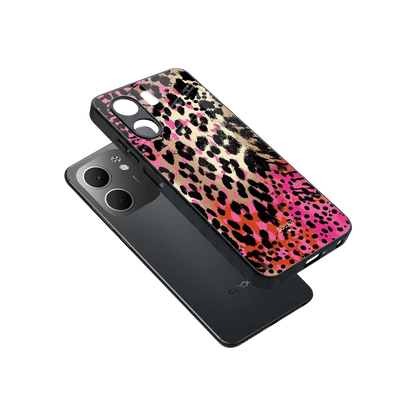 Savanna sleek oppo a5x 5g cover with tempered glass back and TPU edges