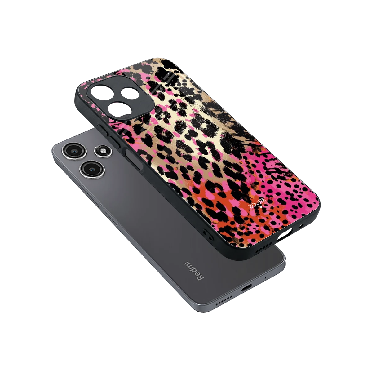 Savanna sleek redmi 12 5g cover with tempered glass back and TPU edges