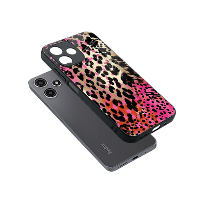 Savanna sleek redmi 12 5g cover with tempered glass back and TPU edges