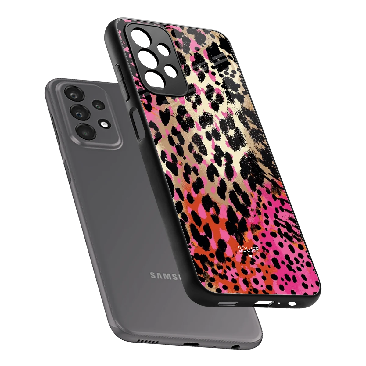 Savanna sleek samsung galaxy a23 cover with tempered glass back and TPU edges