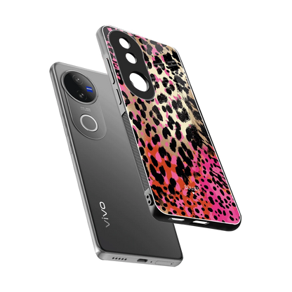 Savanna sleek vivo v50 cover with tempered glass back and TPU edges