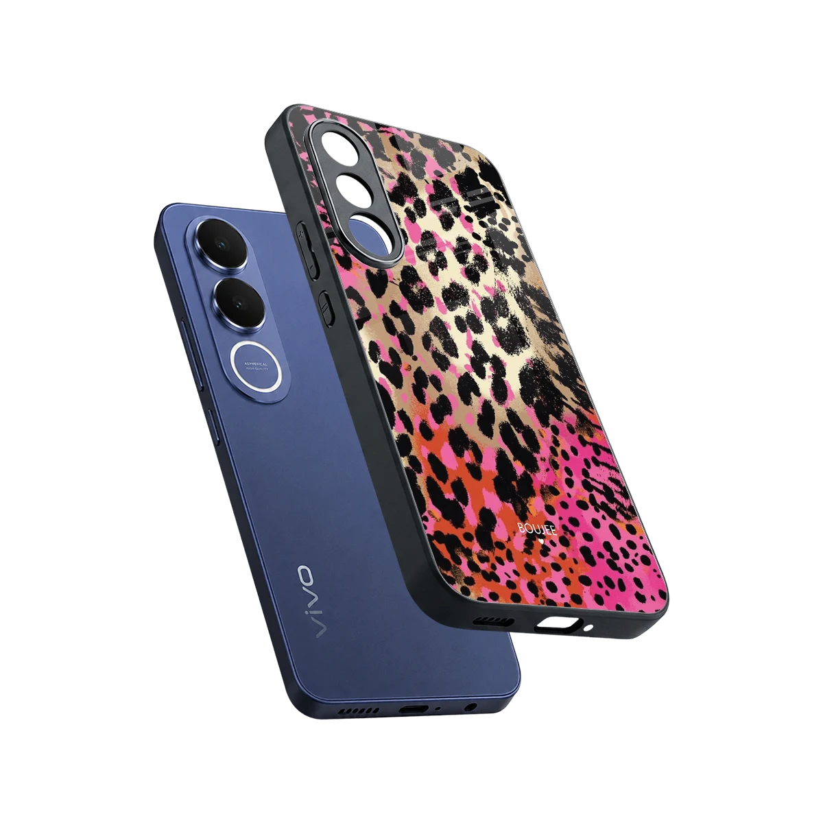 Savanna sleek vivo v70 fe cover with tempered glass back and TPU edges