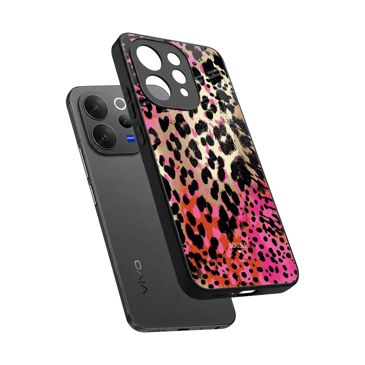 Savanna sleek vivo v70 elite cover with tempered glass back and TPU edges