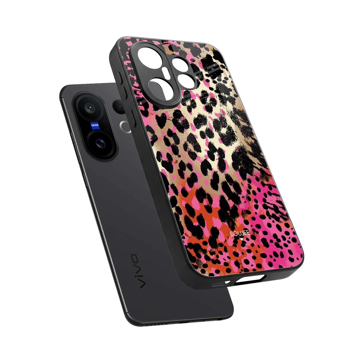 Savanna sleek vivo x200 fe cover with tempered glass back and TPU edges