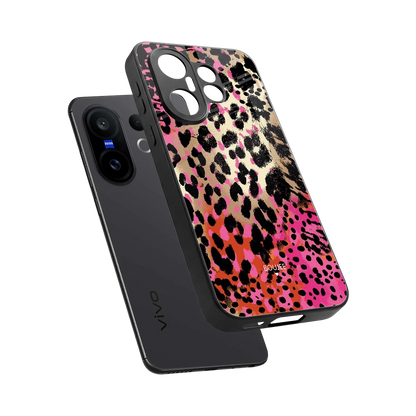 Savanna sleek vivo x200 fe cover with tempered glass back and TPU edges