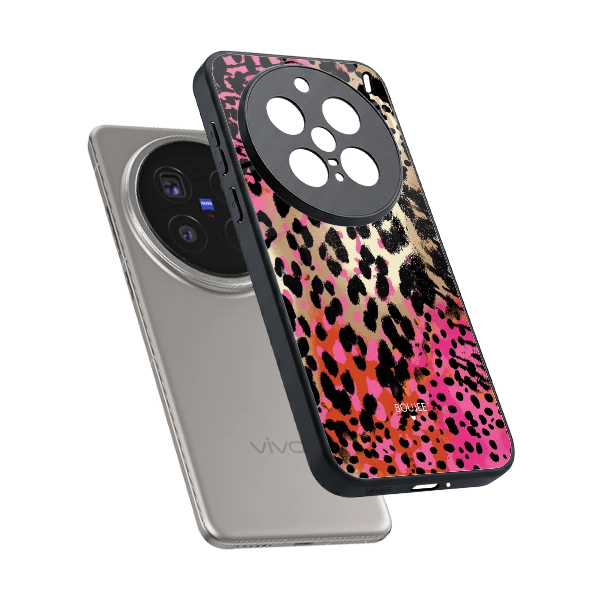 Savanna sleek vivo x200 pro cover with tempered glass back and TPU edges