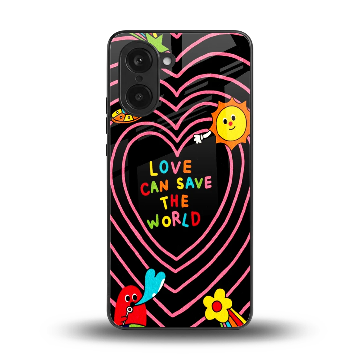 Save With Love back phone cover | glass case for oneplus nord ce5 5g