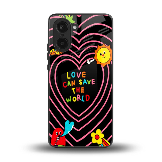 Save With Love back phone cover | glass case for oneplus nord ce5 5g