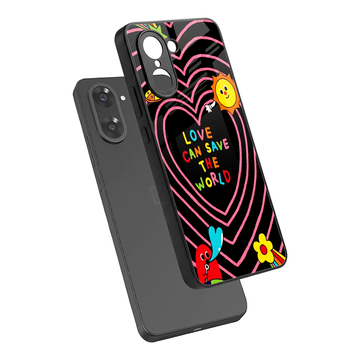 Save With Love sleek oneplus nord ce5 5g cover with tempered glass back and TPU edges