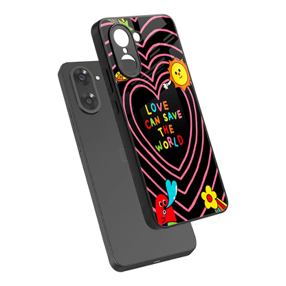 Save With Love sleek oneplus nord ce5 5g cover with tempered glass back and TPU edges