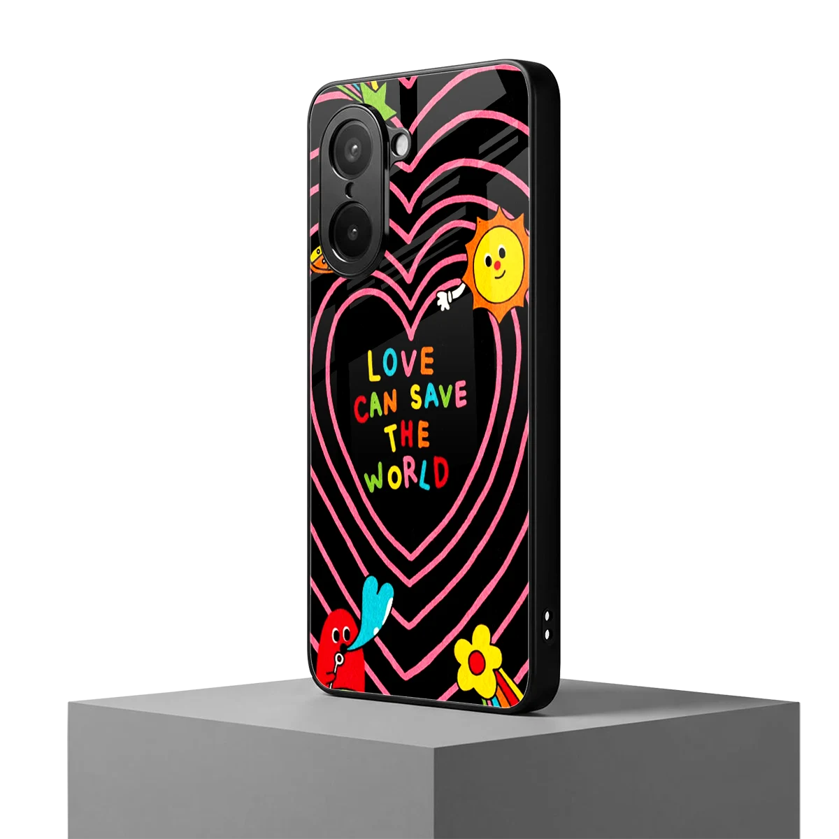 Save With Love oneplus nord ce5 5g mobile cover | shockproof glass phone case