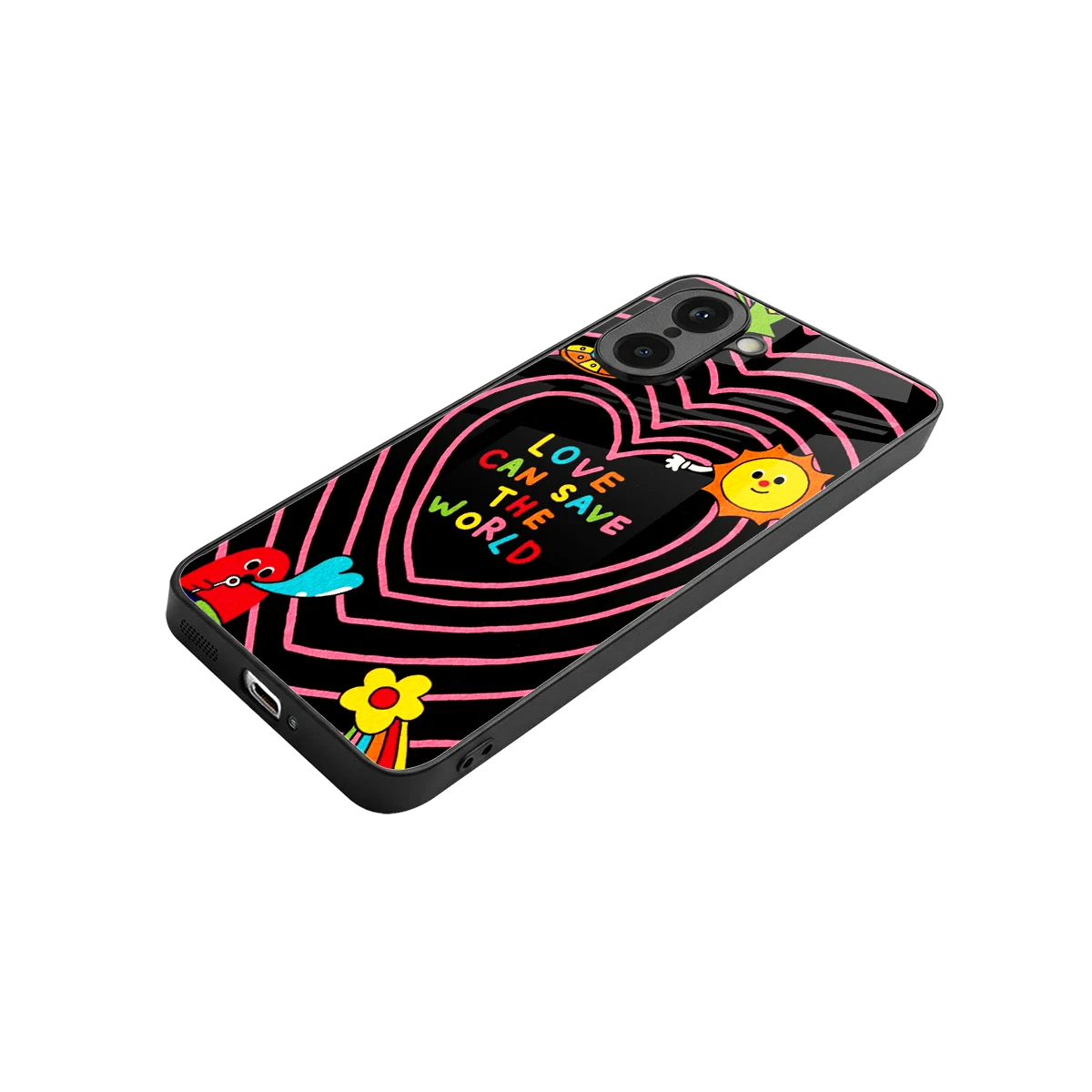 Save With Love stylish phone case for oneplus nord ce5 5g | glossy glass and slim fit