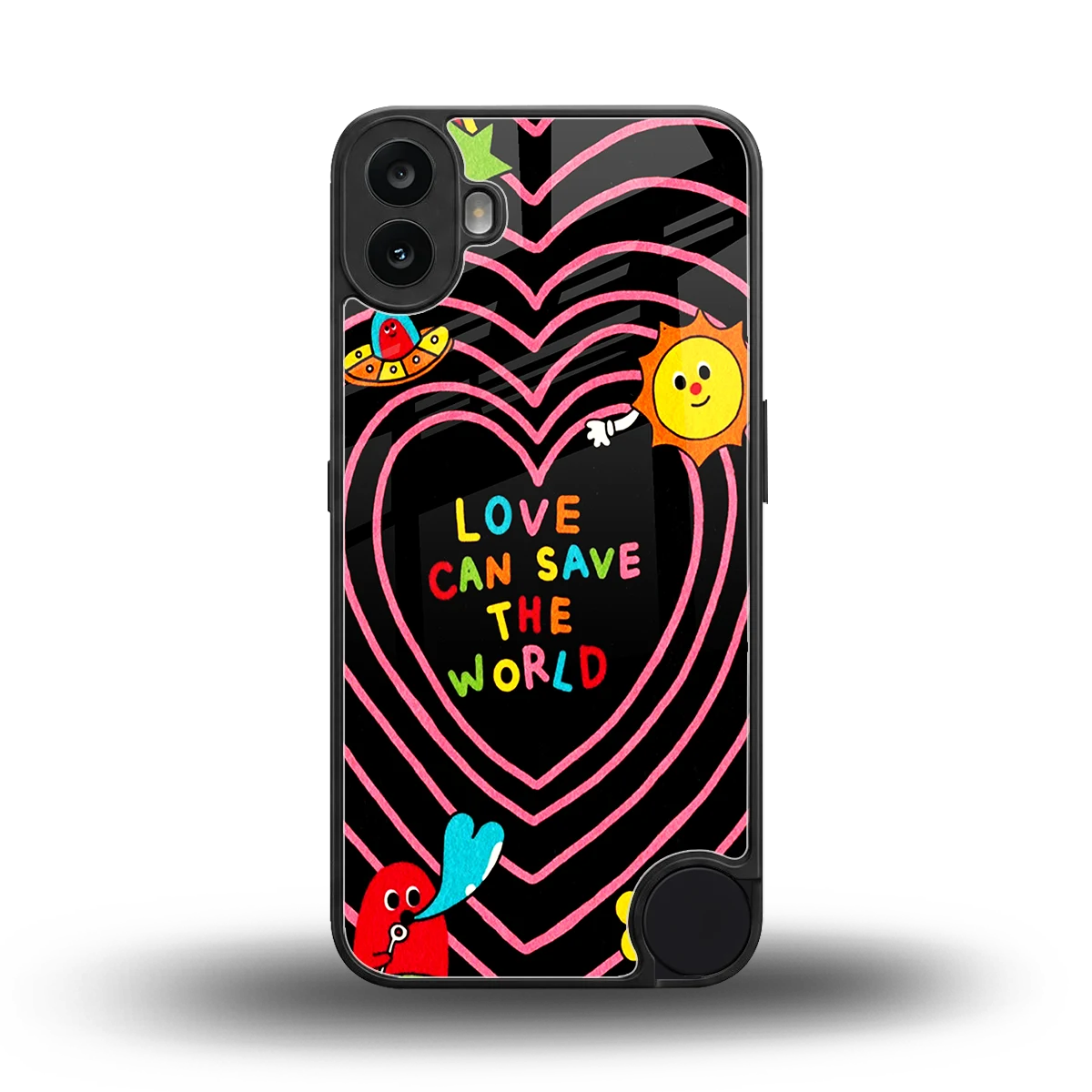 Save With Love back phone cover | glass case for cmf nothing phone 1