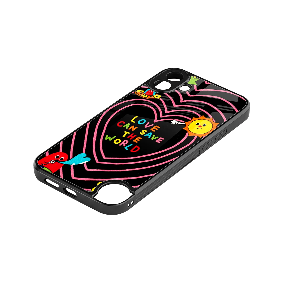Save With Love stylish phone case for cmf nothing phone 1 | glossy glass and slim fit