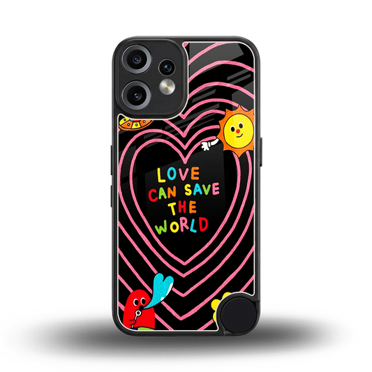 Save With Love back phone cover | glass case for cmf nothing phone 2 pro