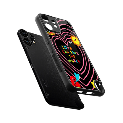 Save With Love sleek cmf nothing phone 2 pro cover with tempered glass back and TPU edges