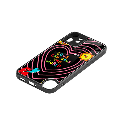 Save With Love stylish phone case for cmf nothing phone 2 pro | glossy glass and slim fit