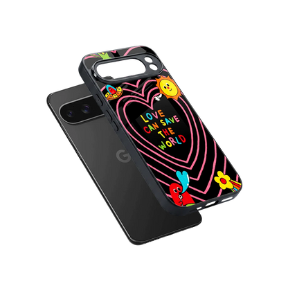 Save With Love sleek google pixel 10 pro xl cover with tempered glass back and TPU edges