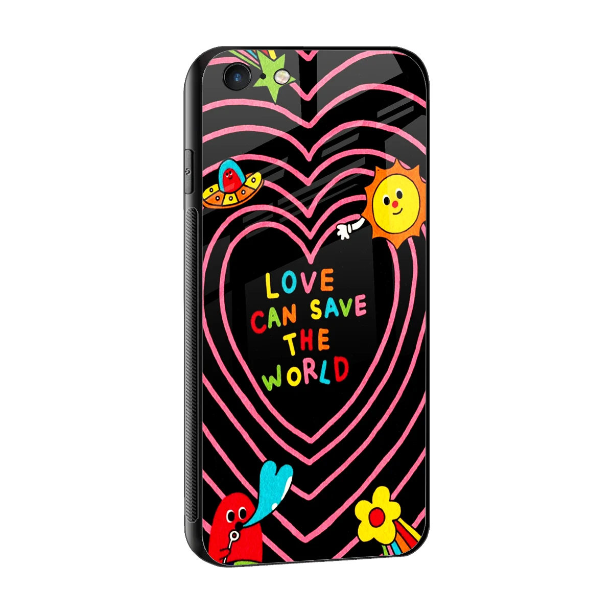 Save With Love sleek iphone 6 cover with tempered glass back and TPU edges