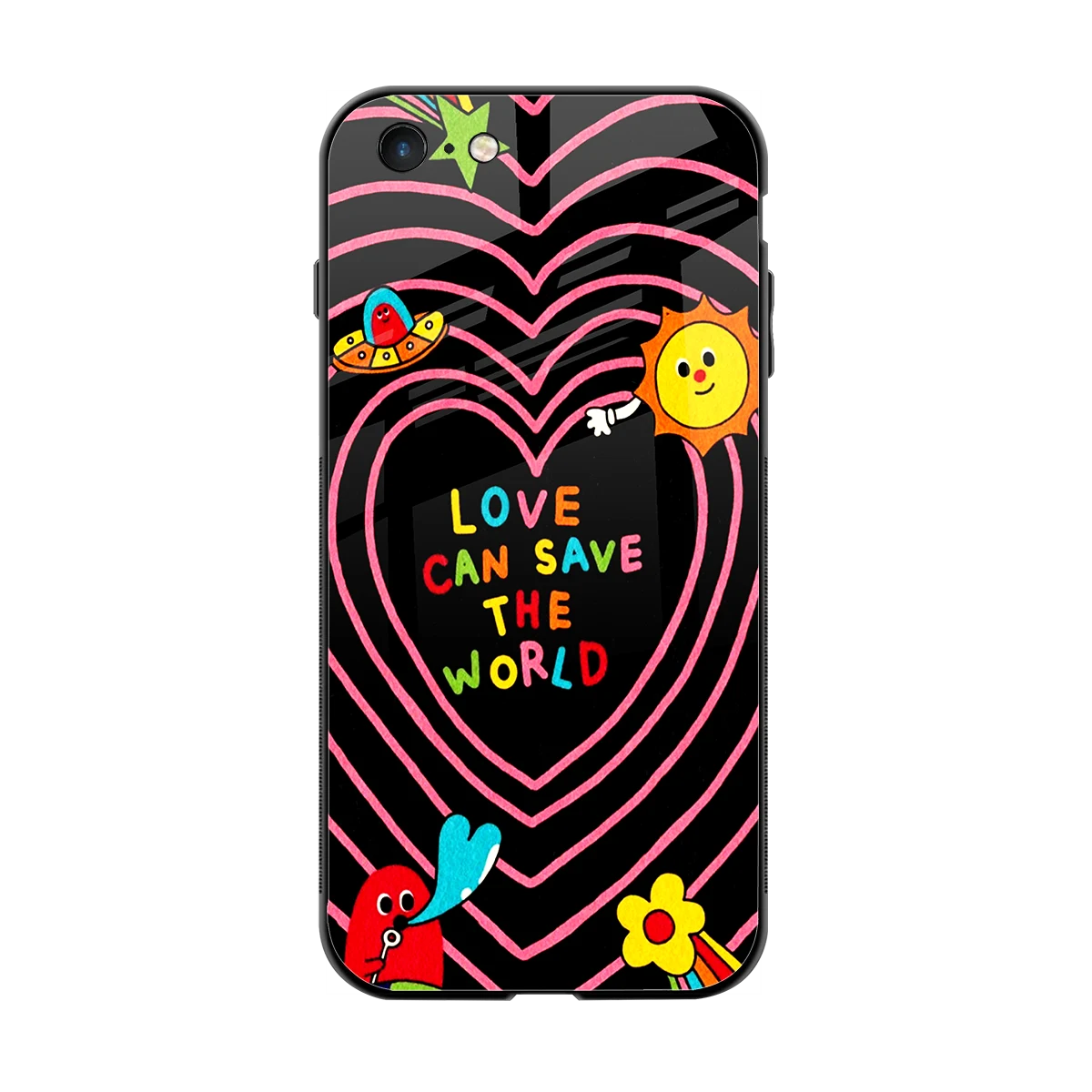 Save With Love back phone cover | glass case for iphone 6s plus