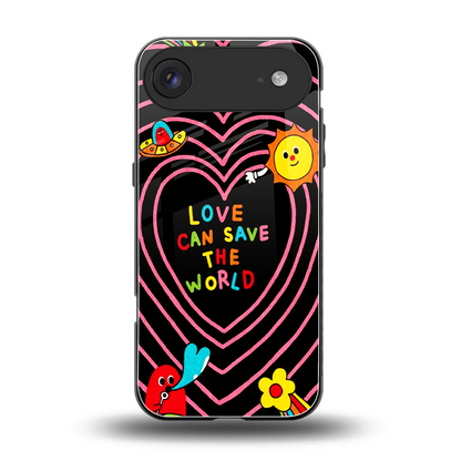 Save With Love back phone cover | glass case for iphone air