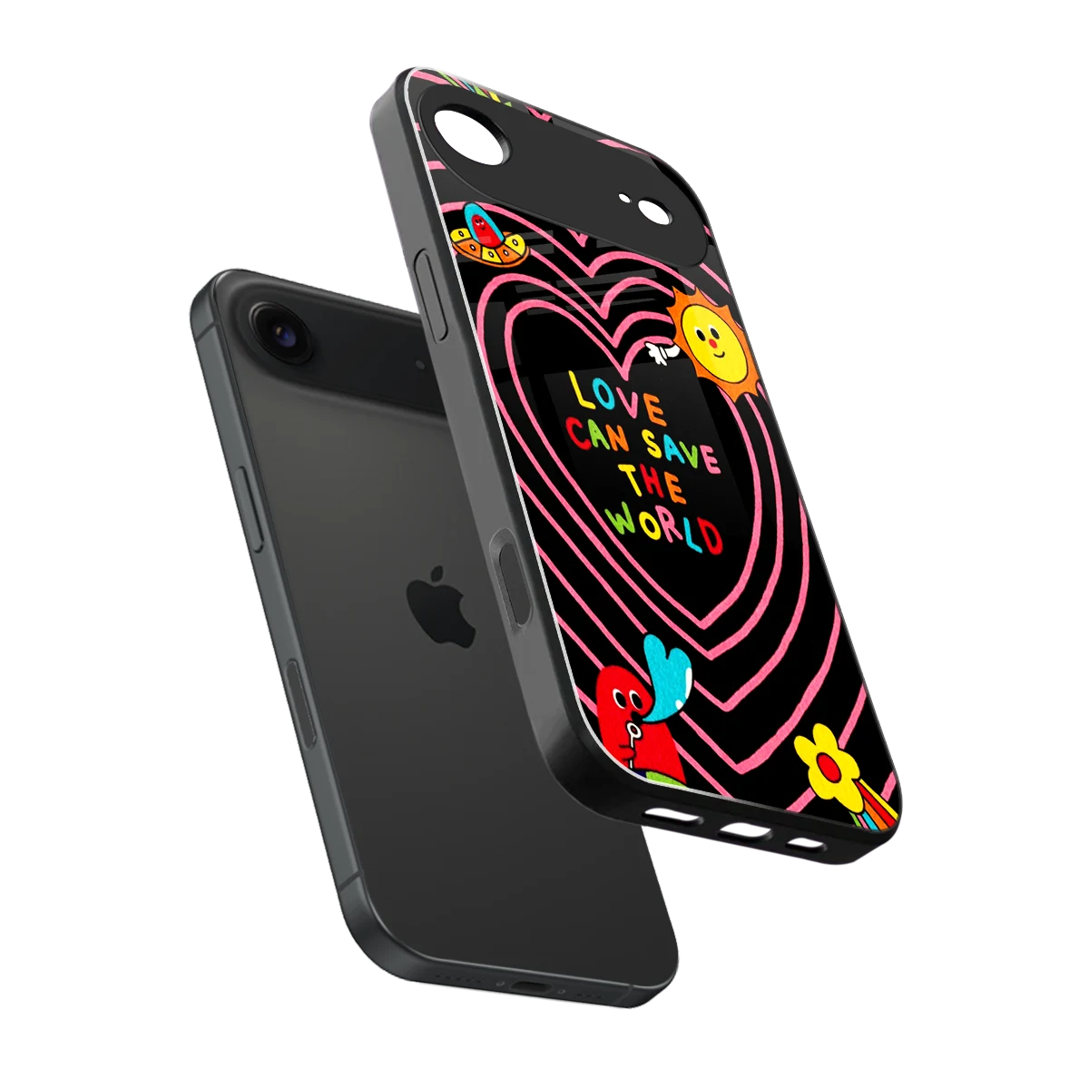 Save With Love sleek iphone air cover with tempered glass back and TPU edges