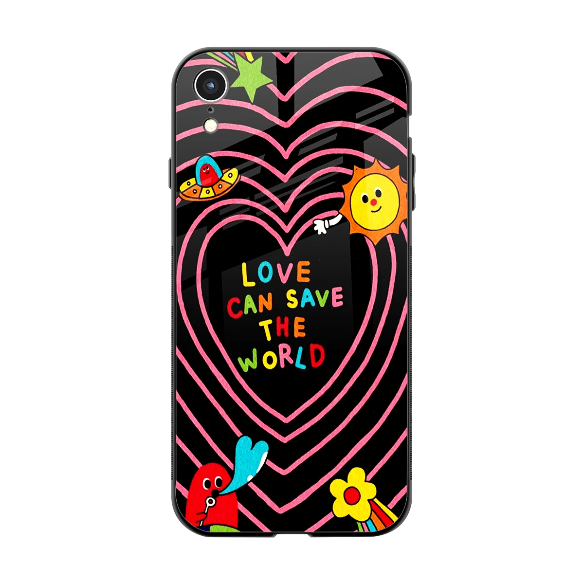 Save With Love back phone cover | glass case for iphone xr