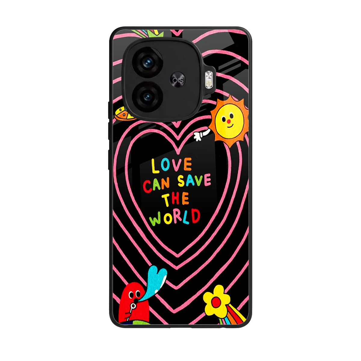 Save With Love back phone cover | glass case for iqoo neo 10r 5g