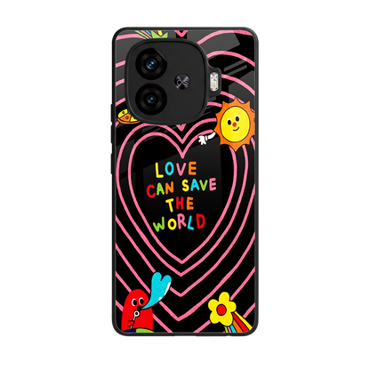 Save With Love back phone cover | glass case for iqoo neo 10r 5g