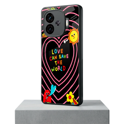 Save With Love iqoo neo 10r 5g mobile cover | shockproof glass phone case