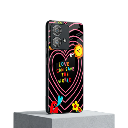 Save With Love motorola edge 40 neo 5g mobile cover | shockproof glass phone case