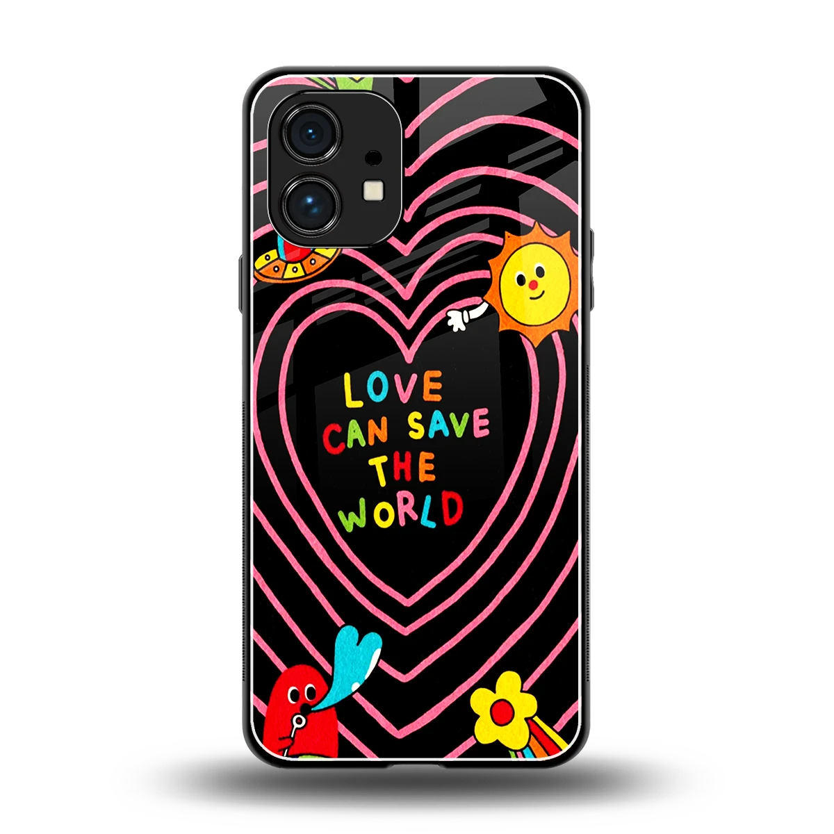 Save With Love back phone cover | glass case for nothing phone 1
