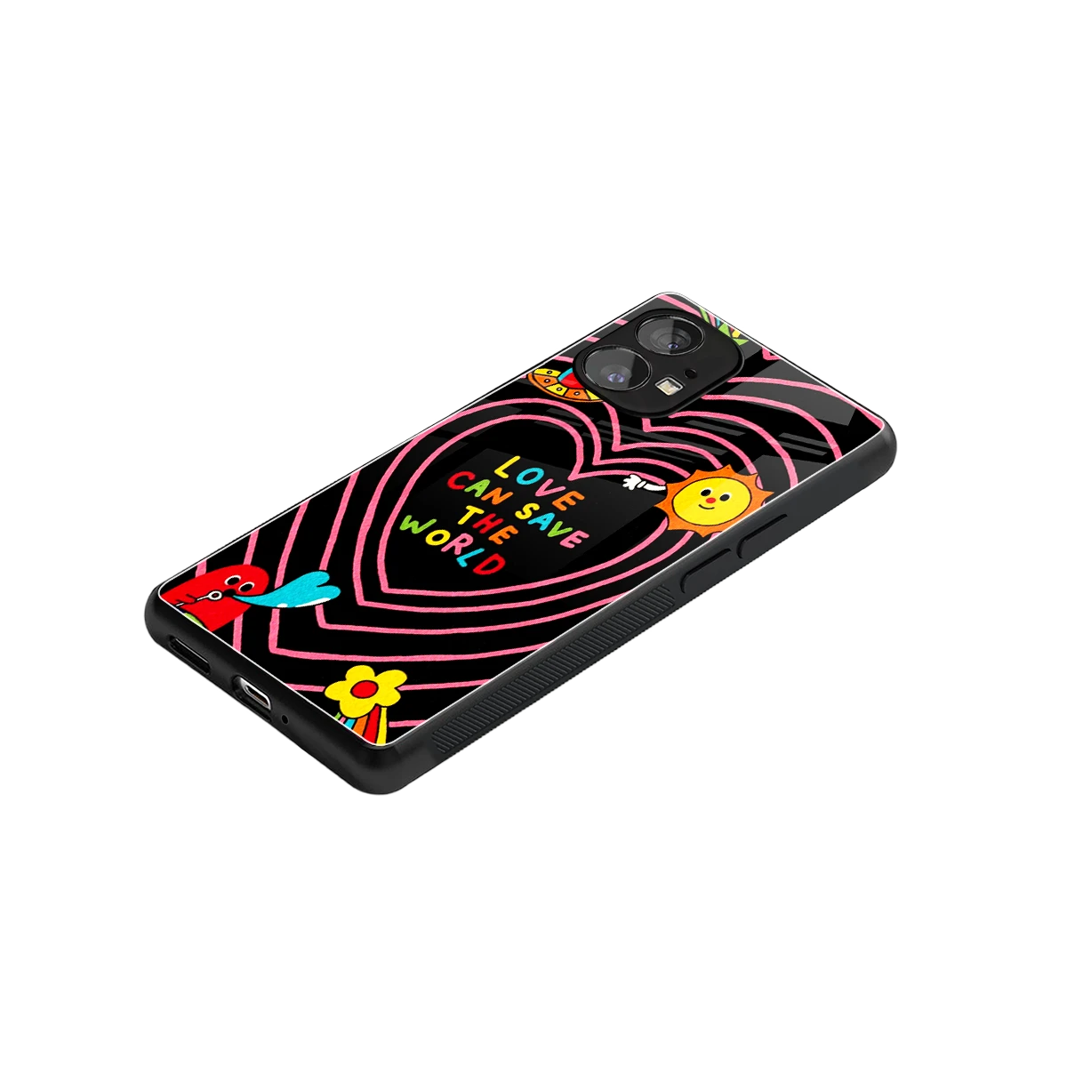 Save With Love stylish phone case for nothing phone 1 | glossy glass and slim fit