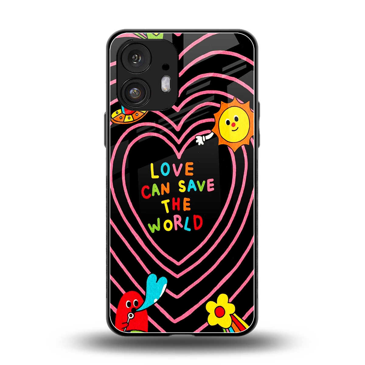 Save With Love back phone cover | glass case for nothing phone 2