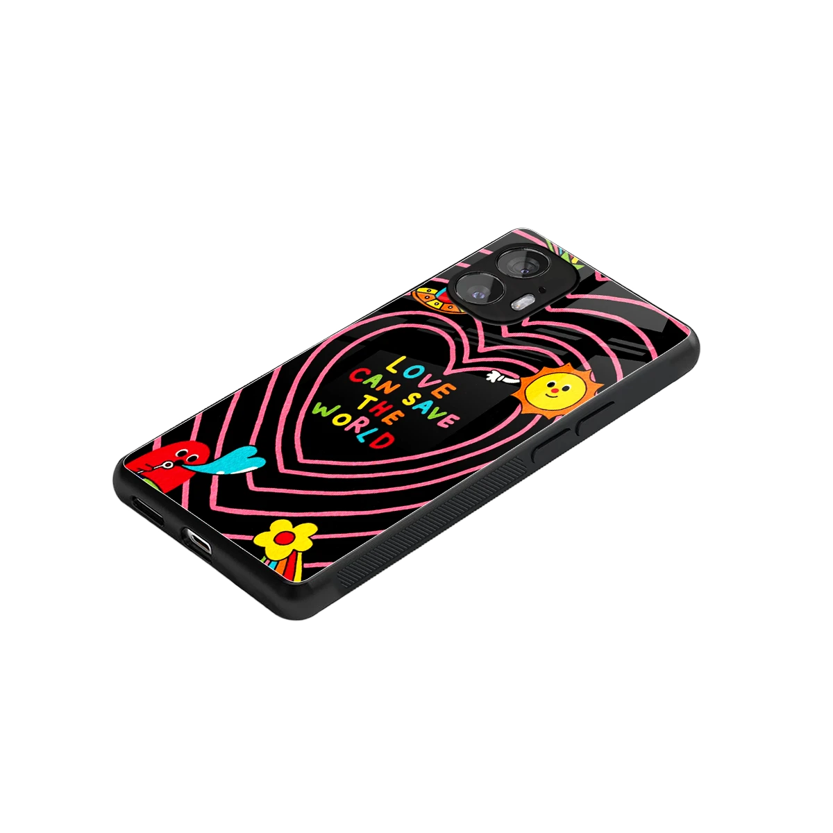Save With Love stylish phone case for nothing phone 2 | glossy glass and slim fit