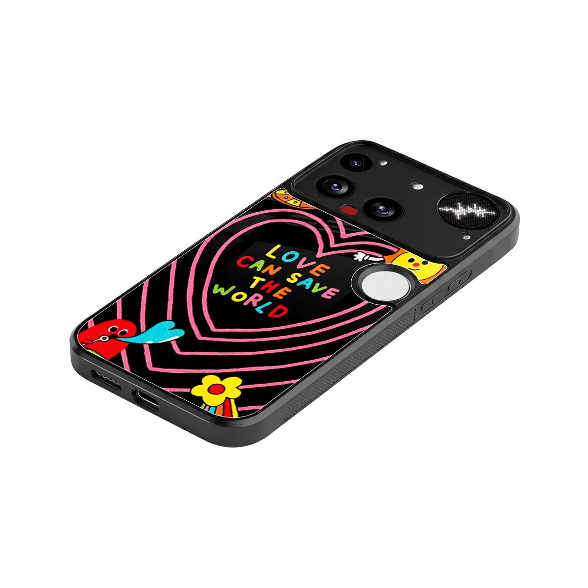 Save With Love stylish phone case for nothing phone 3 | glossy glass and slim fit