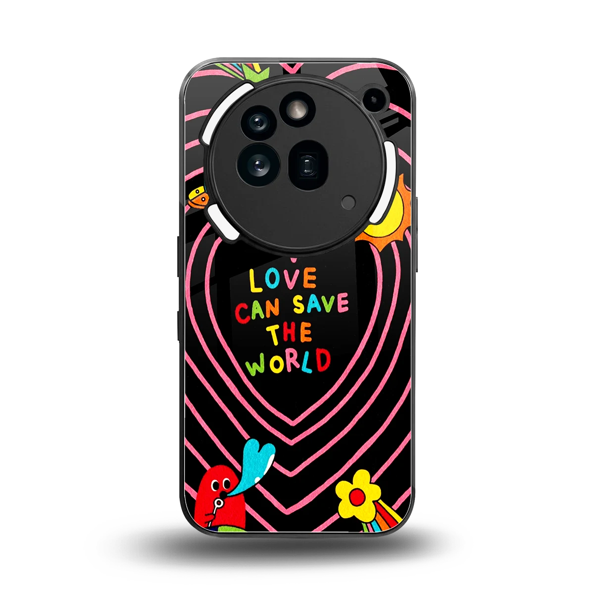 Save With Love back phone cover | glass case for nothing phone 3a pro