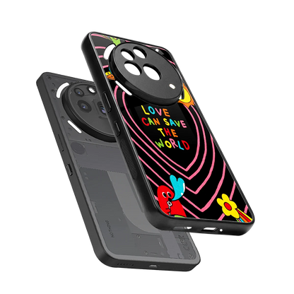 Save With Love sleek nothing phone 3a pro cover with tempered glass back and TPU edges