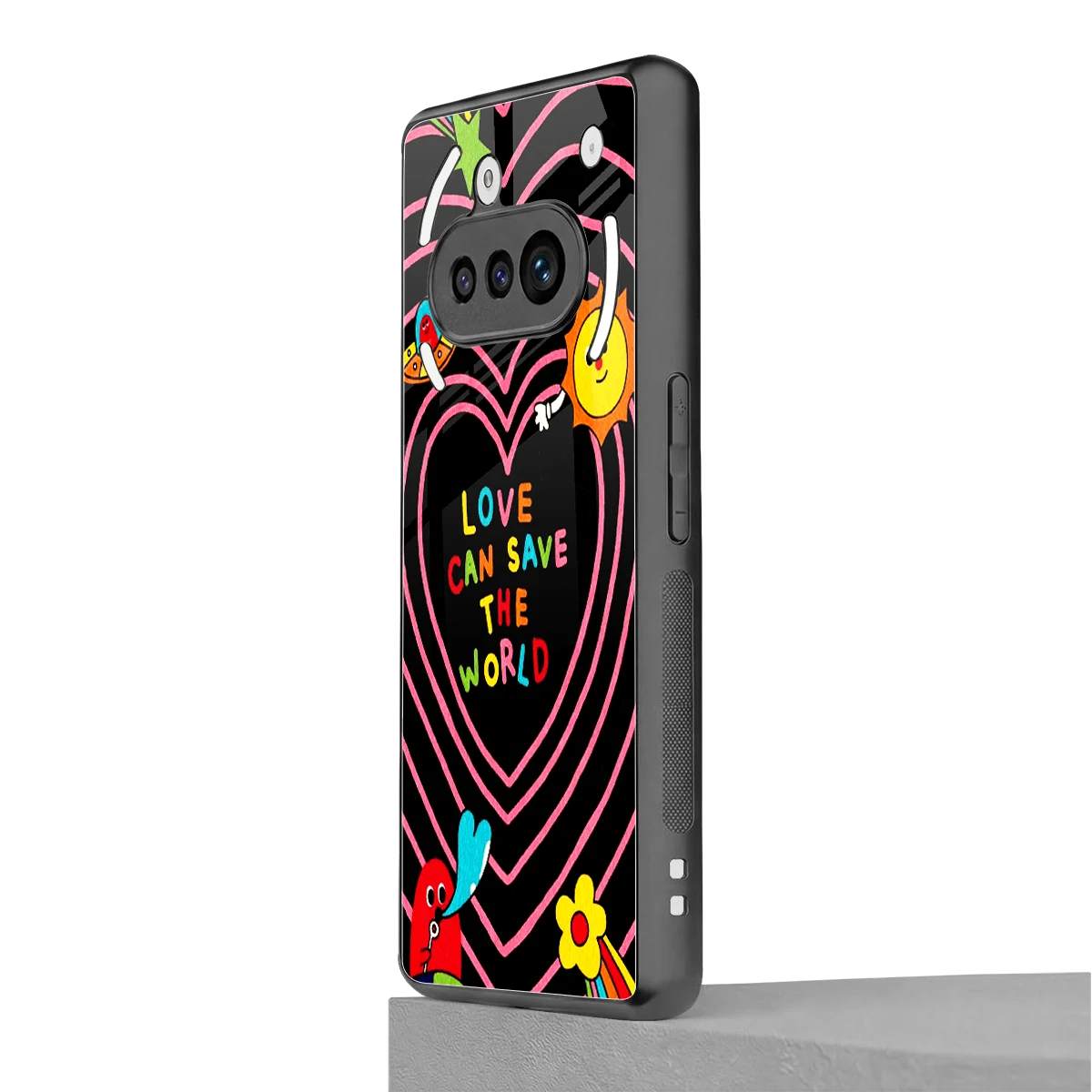 Save With Love nothing phone 3a mobile cover | shockproof glass phone case