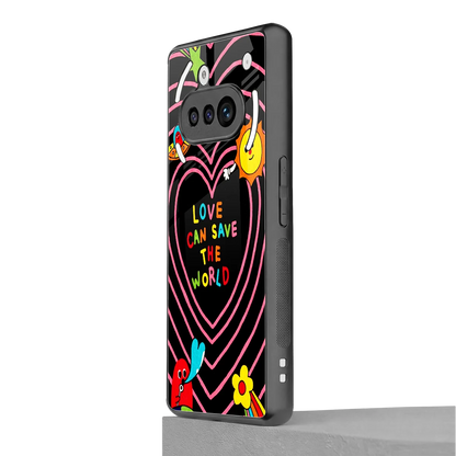 Save With Love nothing phone 3a mobile cover | shockproof glass phone case