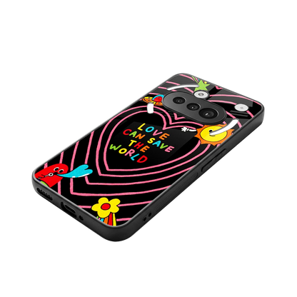 Save With Love stylish phone case for nothing phone 3a | glossy glass and slim fit