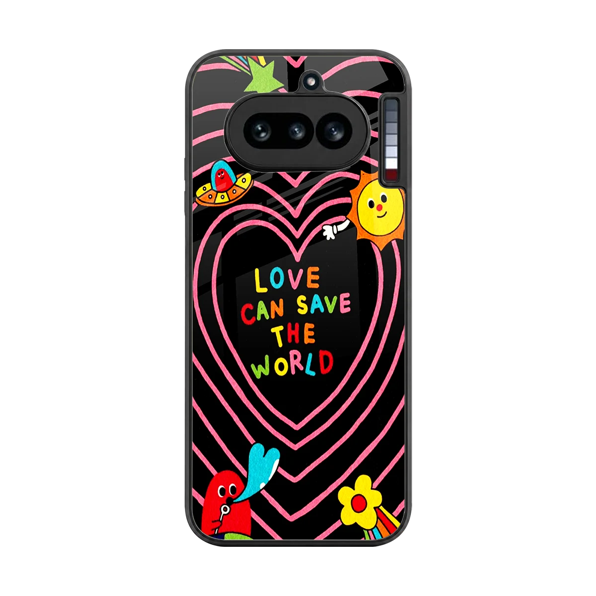Save With Love back phone cover | glass case for nothing phone 4a
