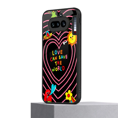 Save With Love nothing phone 4a mobile cover | shockproof glass phone case
