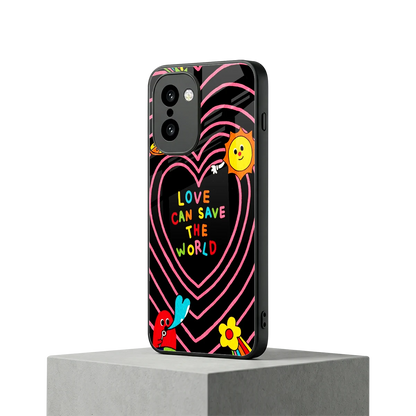 Save With Love oneplus 15r mobile cover | shockproof glass phone case